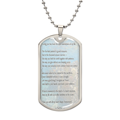 Loving You Dog Tag Necklace Anniversary Keepsake