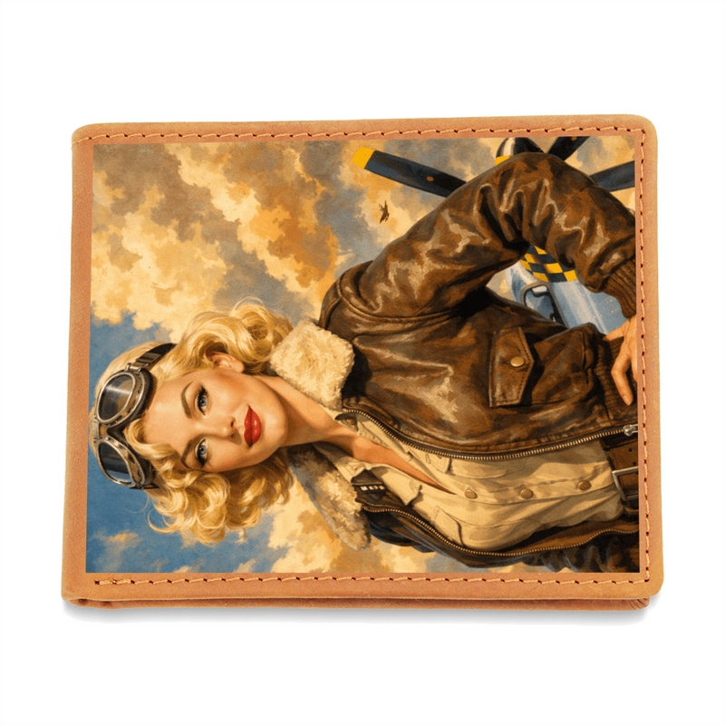 Keeper Vintage P-51 Mustang Aviatrix Wallet