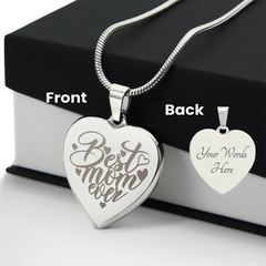 Mother's Day Heart Necklace (Personalize It)