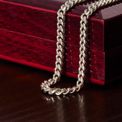 Men's Cuban Link Chain 5mm "Happy Anniversary"
