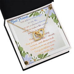 Chosen Best Friend Interlocking Hearts Necklace