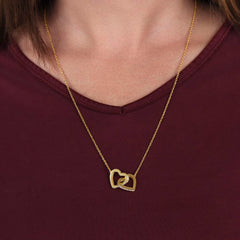 Chosen Best Friend Interlocking Hearts Necklace