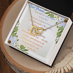 Chosen Best Friend Interlocking Hearts Necklace