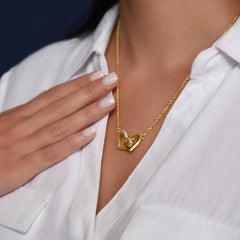 Chosen Best Friend Interlocking Hearts Necklace