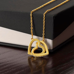 Chosen Best Friend Interlocking Hearts Necklace