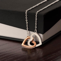 Chosen Best Friend Interlocking Hearts Necklace