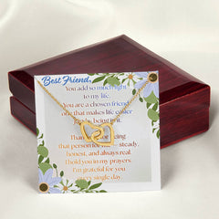 Chosen Best Friend Interlocking Hearts Necklace