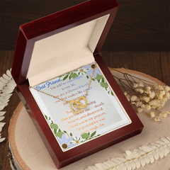 Chosen Best Friend Interlocking Hearts Necklace