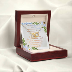 Chosen Best Friend Interlocking Hearts Necklace
