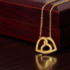 Chosen Best Friend Interlocking Hearts Necklace
