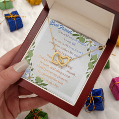 Chosen Best Friend Interlocking Hearts Necklace