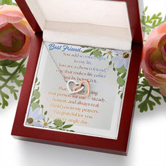Chosen Best Friend Interlocking Hearts Necklace