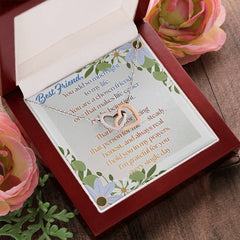 Chosen Best Friend Interlocking Hearts Necklace