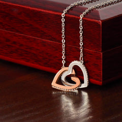 Chosen Best Friend Interlocking Hearts Necklace