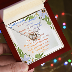 Chosen Best Friend Interlocking Hearts Necklace