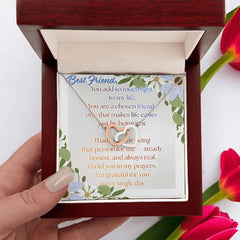 Chosen Best Friend Interlocking Hearts Necklace
