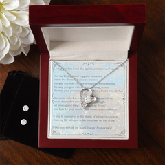 Loving You Anniversary Necklace and Earring Set