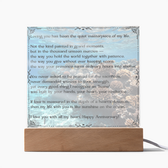 Loving You Happy Anniversary Acrylic Plaque