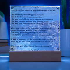 Loving You Happy Anniversary Acrylic Plaque