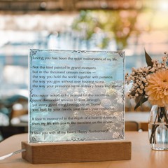 Loving You Happy Anniversary Acrylic Plaque