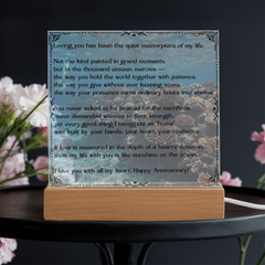 Loving You Happy Anniversary Acrylic Plaque