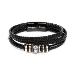 Cherished Grad Metallic Accent Men's Bracelet