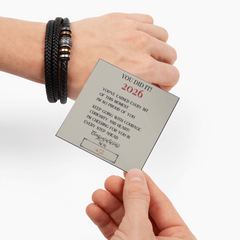 Cherished Grad Metallic Accent Men's Bracelet