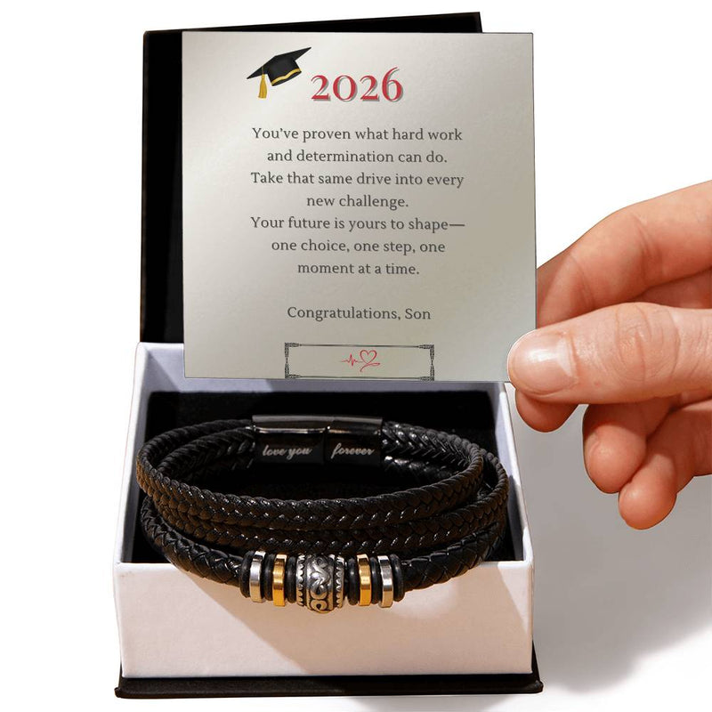 New Graduate 2026 with Metallic Accents Bracelet