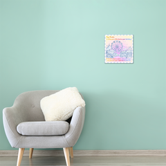 Hey Bestie! Birthday Ferris Wheel Gloss Metal Print