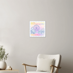Hey Bestie! Birthday Ferris Wheel Gloss Metal Print