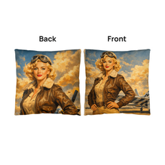 MUSTANG P-51 Aviatrix Outdoor Pillow