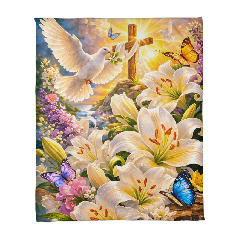 Easter Lilies Blanket
