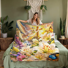 Easter Lilies Blanket
