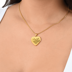 Mother's Day Heart Necklace (Personalize It)