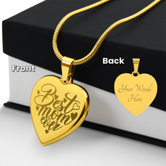 Mother's Day Heart Necklace (Personalize It)