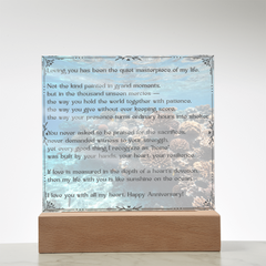 Loving You Happy Anniversary Acrylic Plaque