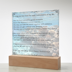 Loving You Happy Anniversary Acrylic Plaque