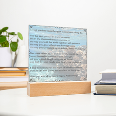 Loving You Happy Anniversary Acrylic Plaque