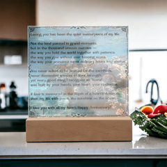 Loving You Happy Anniversary Acrylic Plaque