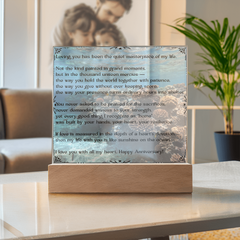Loving You Happy Anniversary Acrylic Plaque