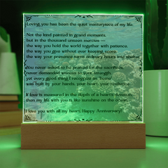 Loving You Happy Anniversary Acrylic Plaque