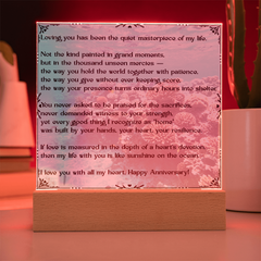 Loving You Happy Anniversary Acrylic Plaque