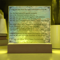 Loving You Happy Anniversary Acrylic Plaque