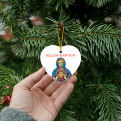 Follow Your Bliss Heart Ornament