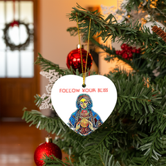 Follow Your Bliss Heart Ornament
