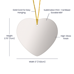 Follow Your Bliss Heart Ornament