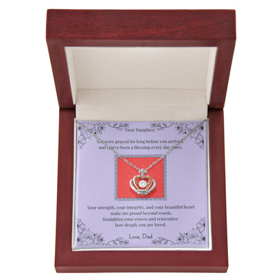 Dear Daughter Crown Necklace