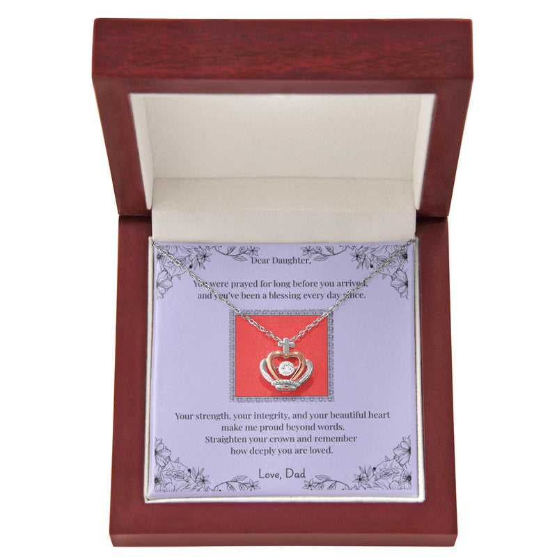 Dear Daughter Crown Necklace