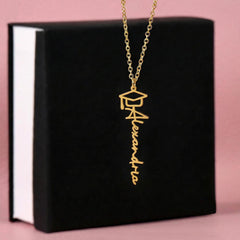 Grad HUG Personalized Name Necklace