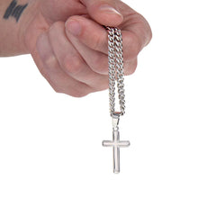 To My Son -- Christmas Blessings Cross Necklace (Gold or Stainless Steel)